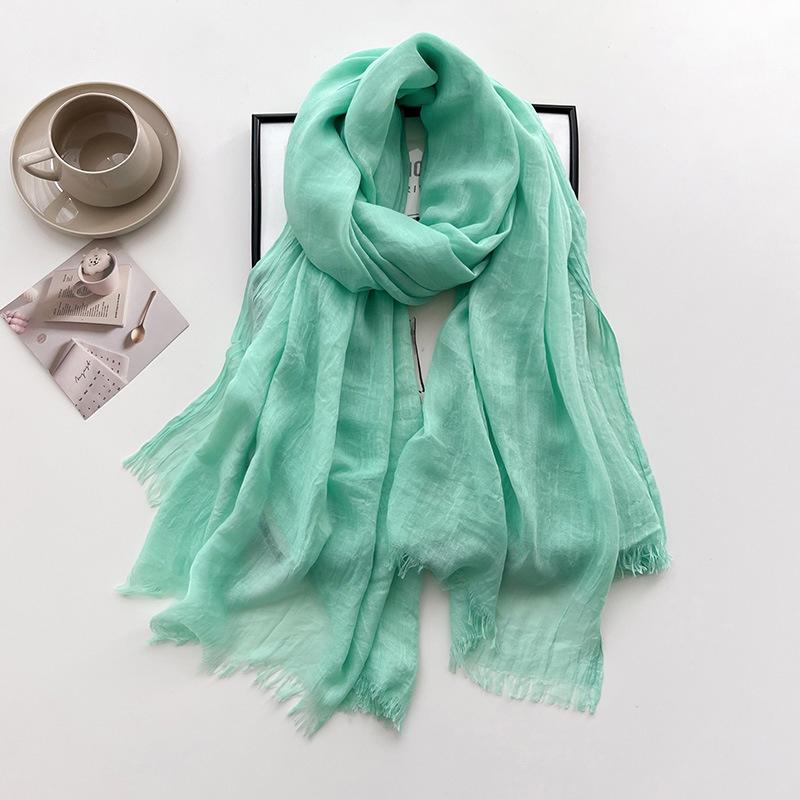 New Ramadan Big Size Women High Quality Muslim Hijabs Plain Solid Color Scarf Shawls Lady Wraps Headwear Pashmina