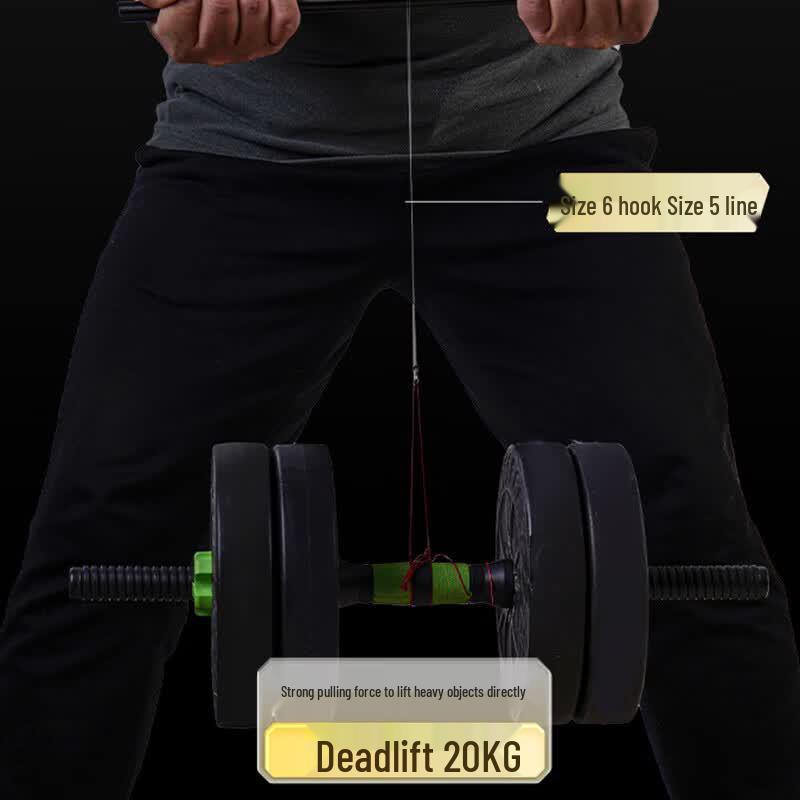 Двойные рыболовные крючки Yang An с поводком, готовые к использованию