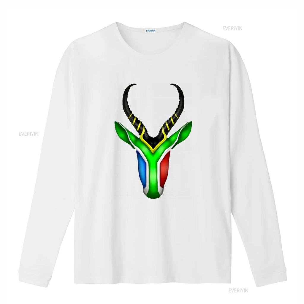 South Africa Springbok Print T Shirt Unique Design Comfortable Fabric Perfect for Sports and Casual Wear vintage Washed