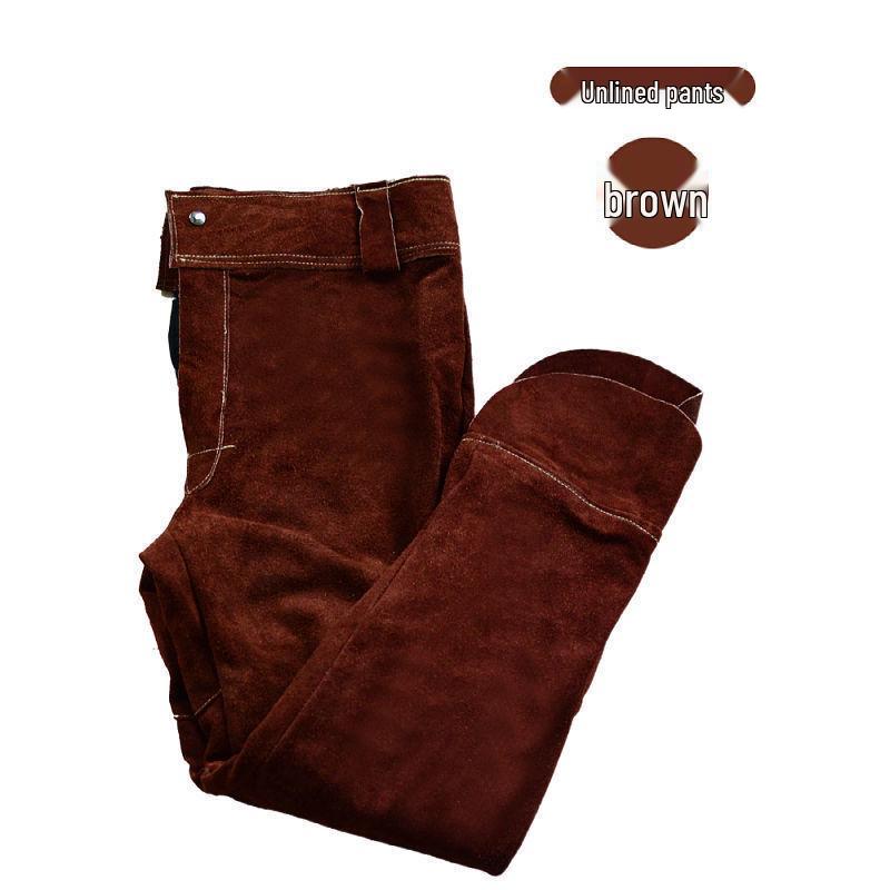 Anti-Scald Cowhide Welding Jacket: Leather & Cotton Protective Workwear