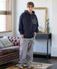 IMPROMES Hooded Sweatshirt [SIDEWAYSTANCE] Embroidered Flower Fleece Pullover Hoodie, Men's, Black