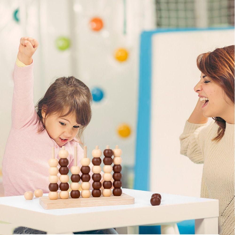 Educational Four in A Row Bingo Chess Fun Chess Connect Game Logical Thinking Training