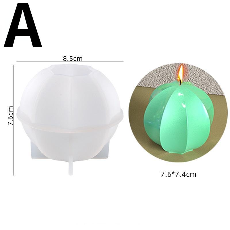 1 шт. силиконовая форма для свечей в виде геометрического пузыря разных стилей, сферический фонарь, кристальная эпоксидная смола, декор