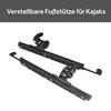 1 Pair Adjustable Kayak Pedal Foot Rest Rudder Control