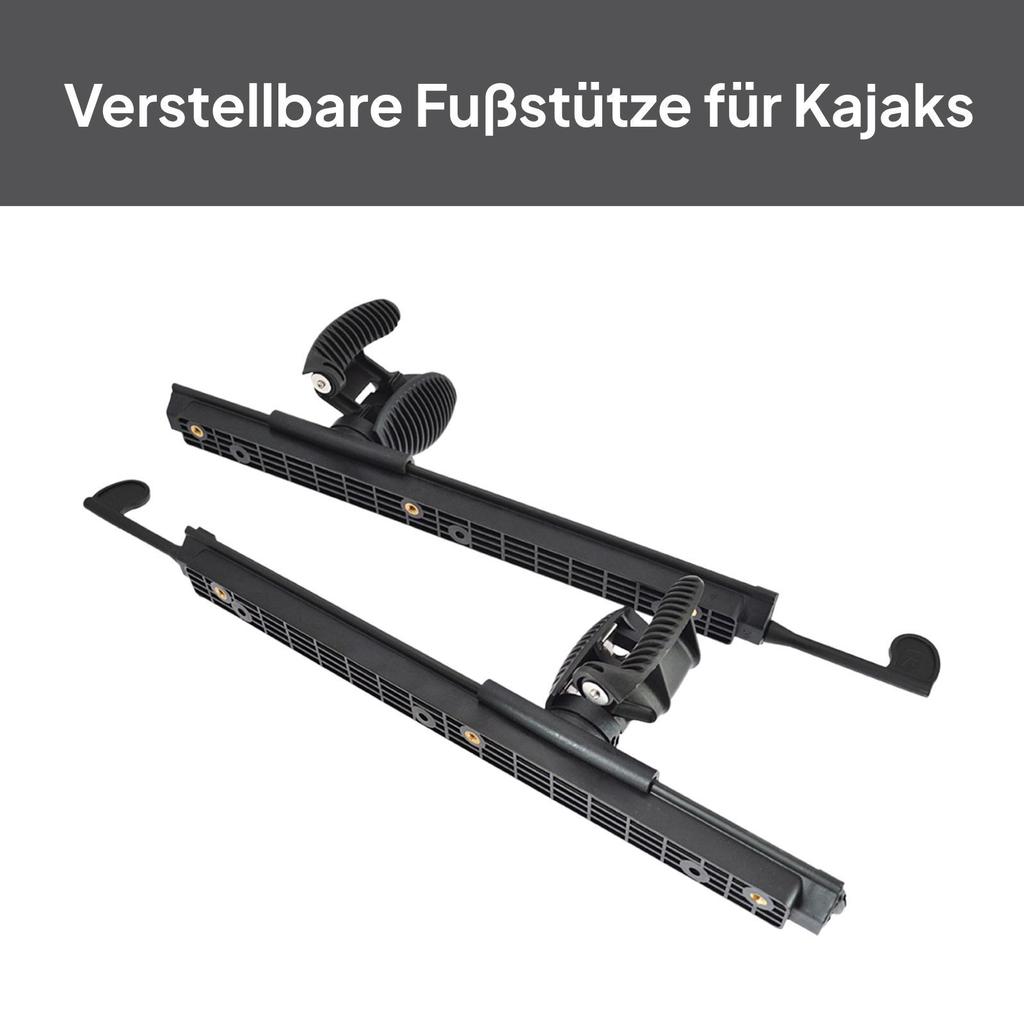 1 Pair Adjustable Kayak Pedal Foot Rest Rudder Control