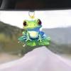 Charming Acrylic Frog Shape Car Hanging Ornament For Adorable Vehicle Decor