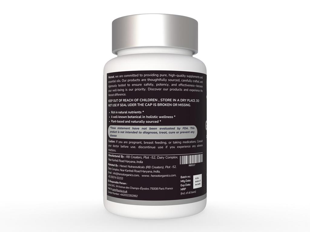 Organic Gotu Kola 1000mg Capsules Improves Memory, Blood Pressure Control