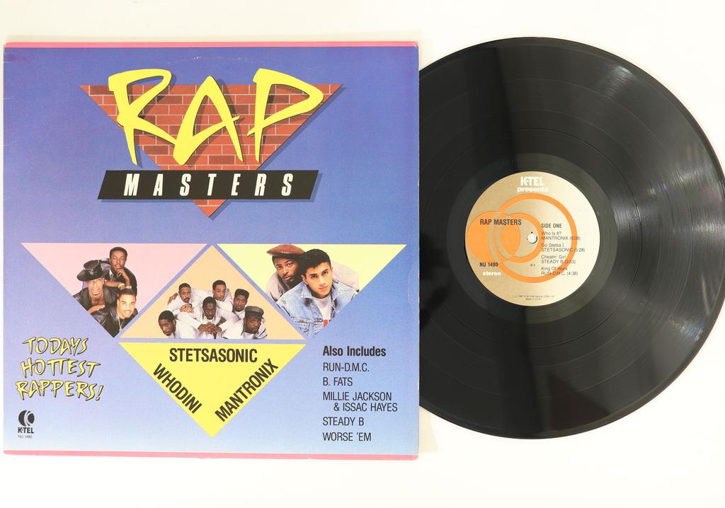 LP Record VARIOUS  Rap Masters NU1480 KTEL 1987 US Rap  HipHopRB Used