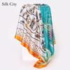 High-quality Luxurious Silk Scarves Headband Scarfs Neck Scarf For Women Chain Silk Scarf Women's Decorative Shawl