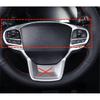 Matte Silver Steering Wheel Frame Cover Trim For - Ford Explorer 1pcs
