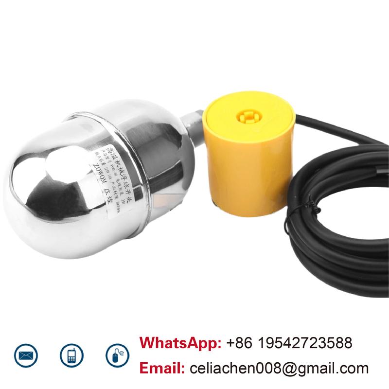 Stainless Steel Cable Float Ball Liquid Level Float Switch Durable Tank Level Sensor for Water