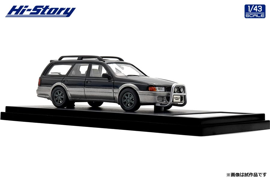 INTERALLIED Hi Story Scale Mazda CAPELLA WAGON FX Блестящий серебристый готовая модель HS506BK 1/43 (1994) Черный/Бесшумный металлик, Модель,