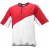SSK Short Sleeve Cross Training Half Red and White Size L To Japanese Size Men's Shirt, Zip, (2010), (equivalent L)