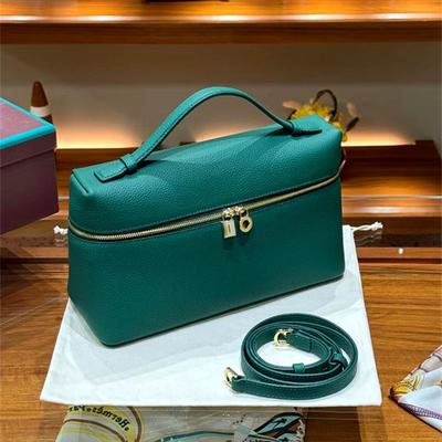 Новая женская сумка LP27см из натуральной кожи первого слоя, косметичка, одно плечо, через плечо, с узором «лиЧи», женская сумка из натуральной кожи, сумка для ланч-бокса
