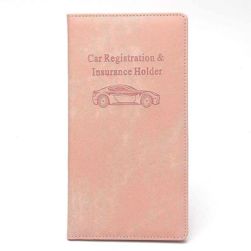 American Driver's License Holder - Linen & Denim Texture Multifunctional Car Insurance Document Folder