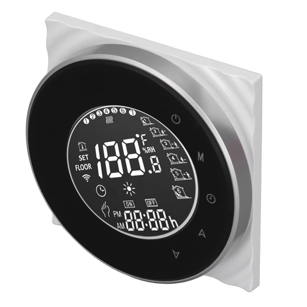 Smart Floor Heat Thermostat Voice Phone Control LCD Touch Screen WiFi Thermostat for Electric