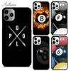 Чехол для телефона Billiards Eight Ball для iPhone 11 12 13 14 Pro Max mini X XR XS SE 2020 6S 7 8 Plus Samsung Galaxy S21 S22