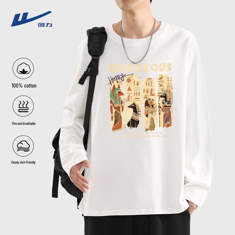 Warrior Men's Long-Sleeve Cotton Casual Sports T-Shirt