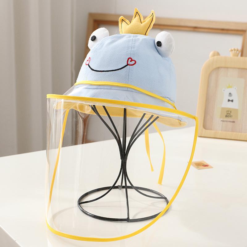 Baby hat spring autumn summer epidemic prevention protective face mask baby boys girls children anti droplet bucket hat tide