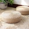 Natural Straw Round Pouf Handmade Woven Tatami Cushion Floor Japanese Style Cushion Home Textile Tea Ceremony Home Ground Mat