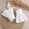 Ruffles Pleated Fake Sleeves Chiffon Fake Flared Sleeves Hand Wrist Cuffs  Blouse Wrist Warmers
