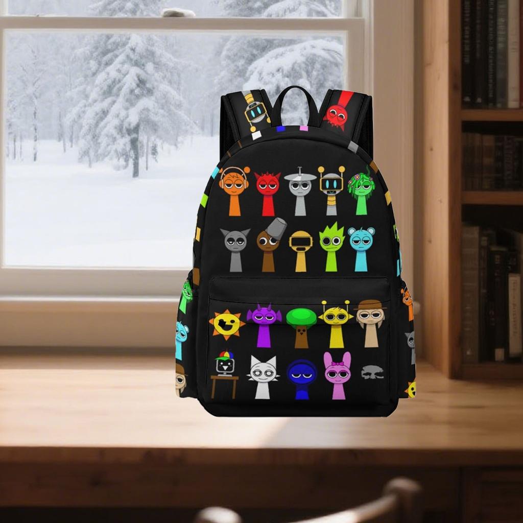 Large Capacity Printed Backpack For Primary And Secondary School Students