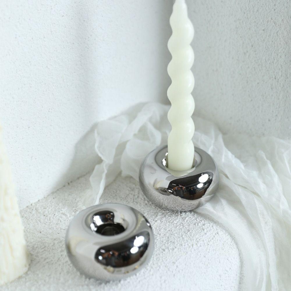 Delicate Candlestick Ceramic Aroma Diffuser Home Decoration Candle Holder  Party