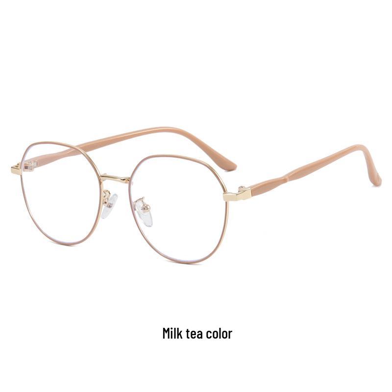 2025 Женские металлические многоугольные очки для чтения высокой четкости с защитой от синего света - Модный, Молодежный вид