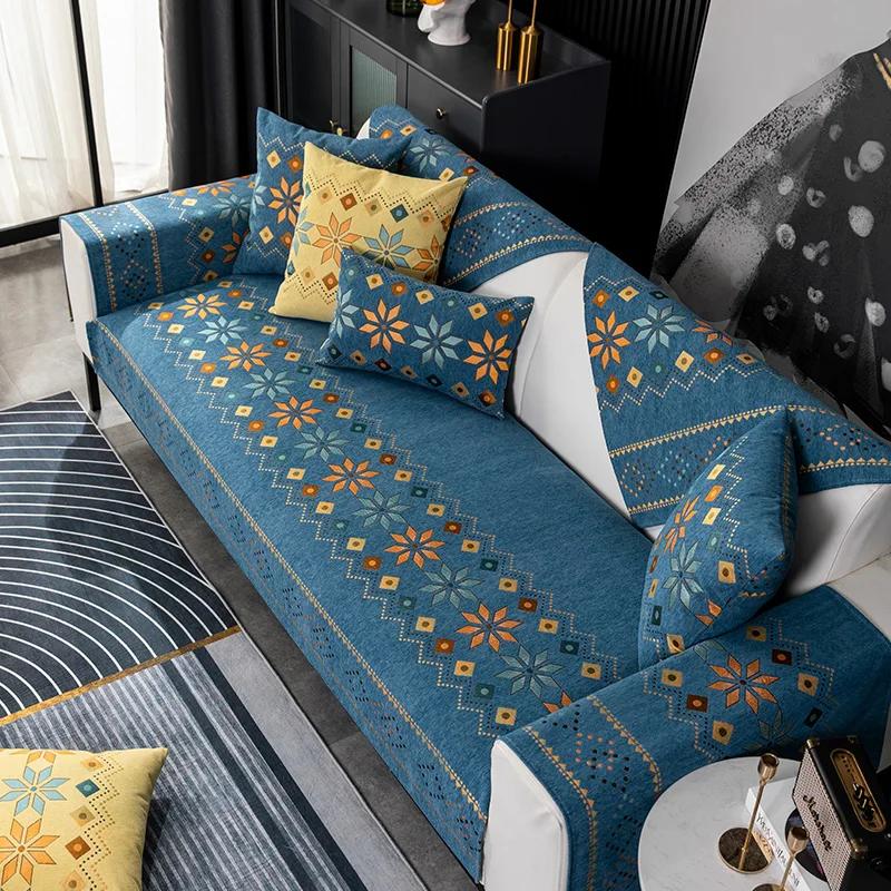 Чехол для дивана в богемном стиле, высокое качество, нескользящая подушка для дивана, диван, полотенце, утолщенные чехлы для диванов для украшения дома, гостиной