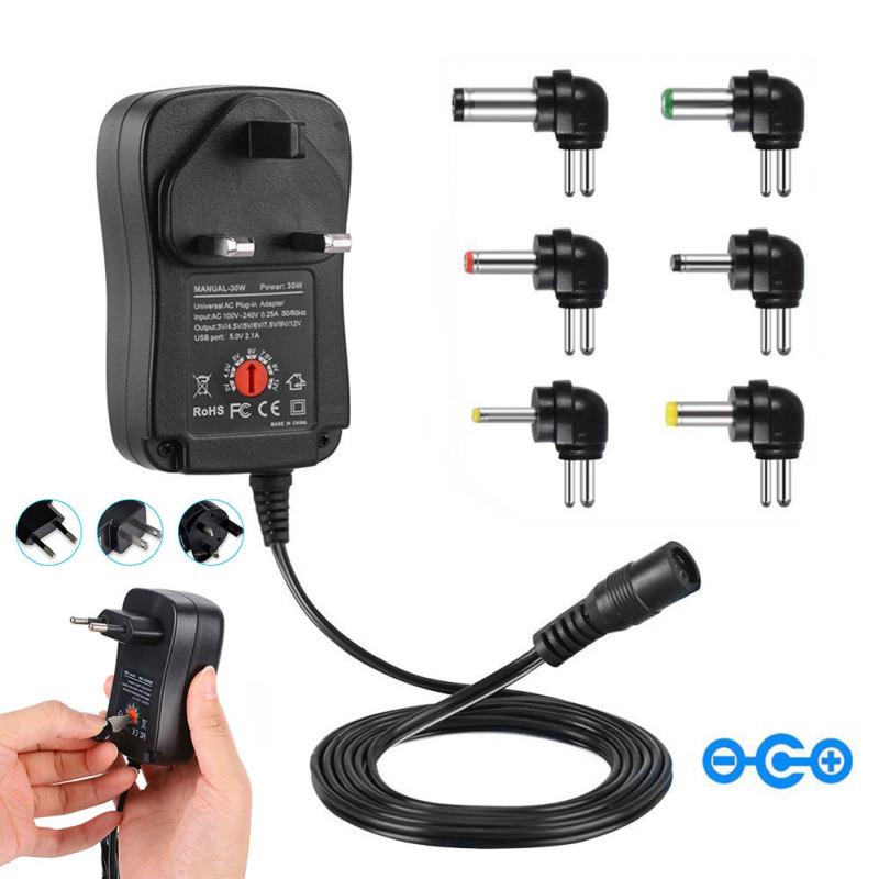 30 Вт 3 В-12 В универсальное зарядное устройство адаптер переменного/постоянного тока импульсный источник питания светодиодный драйвер освещения трансформатор