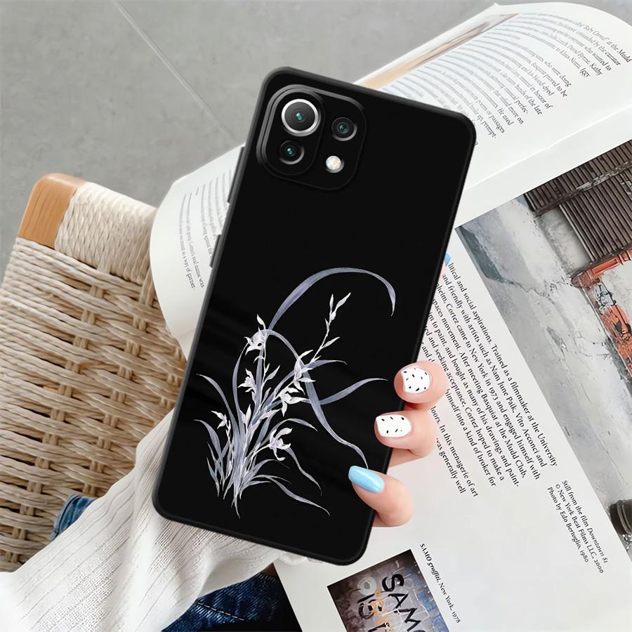 Чехол для Xiaomi Mi 13 Lite 10T 15 Pro 11T 14 12 12T Pro 12X 11 Funda Чехол для телефона Цветочный принт Лилия Орхидея