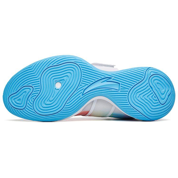 Anta Water Flower 4 Anti-Slip Shock Absorption Wear-Resistant Low-Top Basketball Shoes Men Basketball Shoes White Multicolor 112221602-9