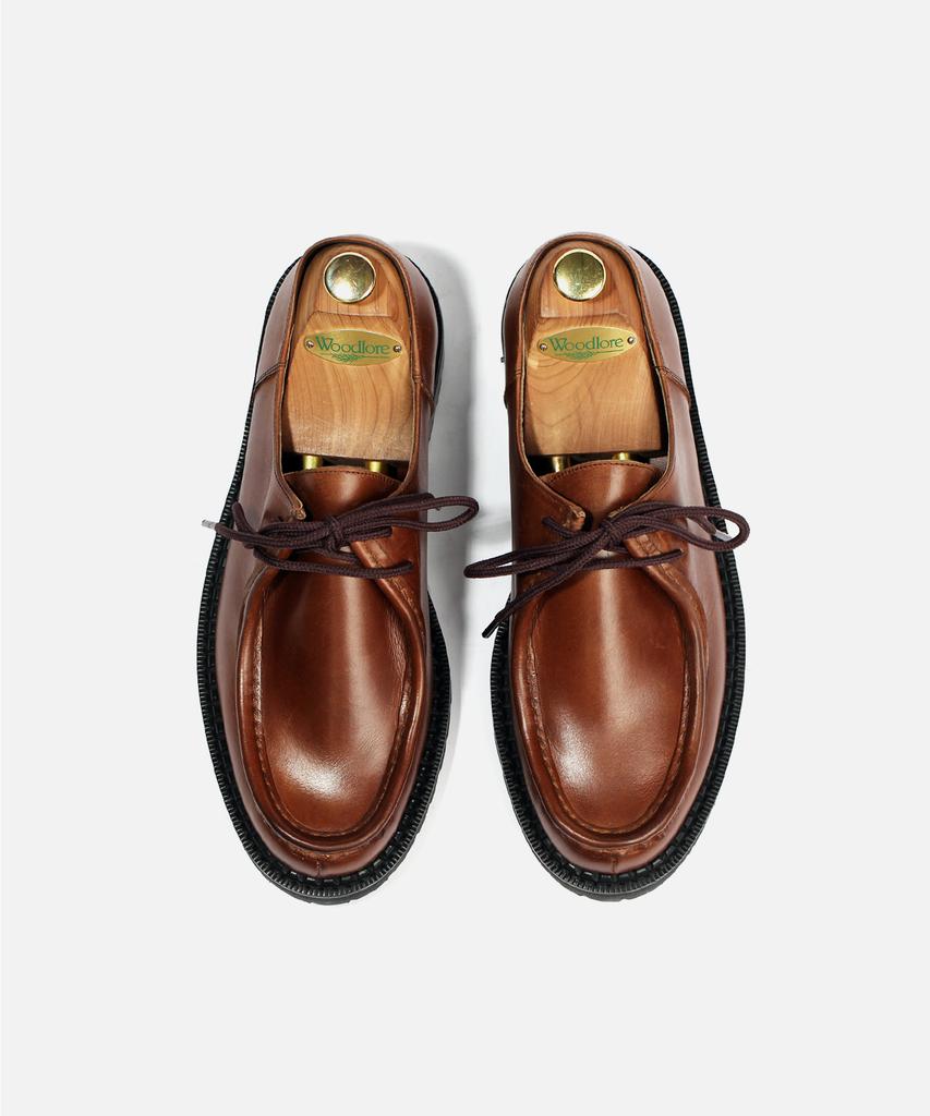 Custommood Richard Cowhide Tyrolean Derby Shoes (Italy Oil Brown)
