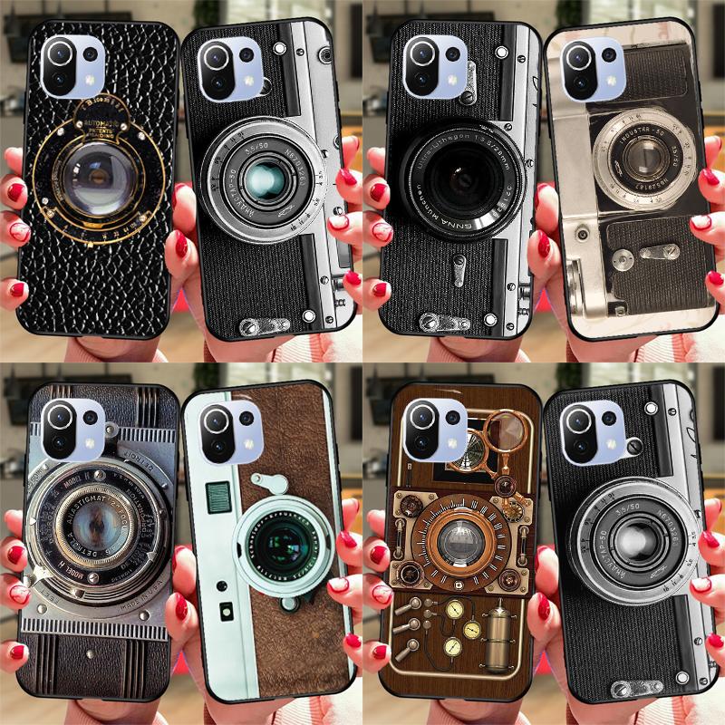 Ретро-камера Винтажный чехол Для POCO F5 X3 X5 Pro F3 F4 X4 GT M5s C40 Чехол Для Xiaomi 13 11T 12T Pro 12 Lite 12X
