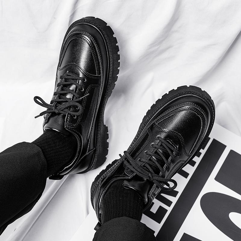 Luxury Men's Leather Shoes 2024 New Lightweight Casual Formal Walking New Vulcanized Shoes Height Increasing Leather Shoes