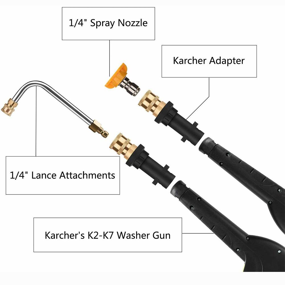 Адаптер для мойки высокого давления для Karcher K2 K3 K4 K5 K6 K7, внутренний фитинг 3000 PSI
