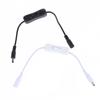 1Pc Light Switch Dc 12V Female Male Power Cable Black White Dc Connector Switch