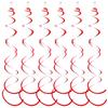 6pcs/set Hanging Swirls Garland Wide Application PVC Made Non-toxic Odorless Birthday Star Spiral Pendant Light