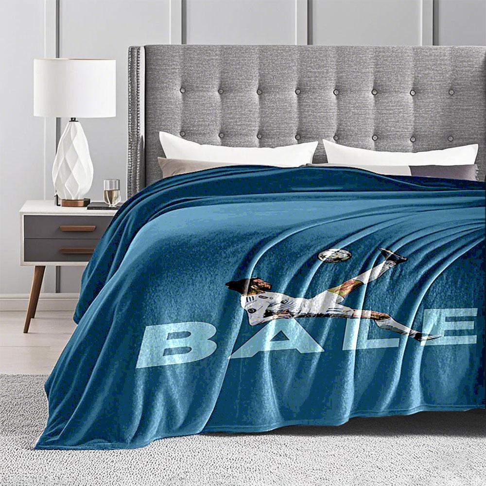 Kick Action on Blue Blanket for all seasons blanket lunch break throw gift