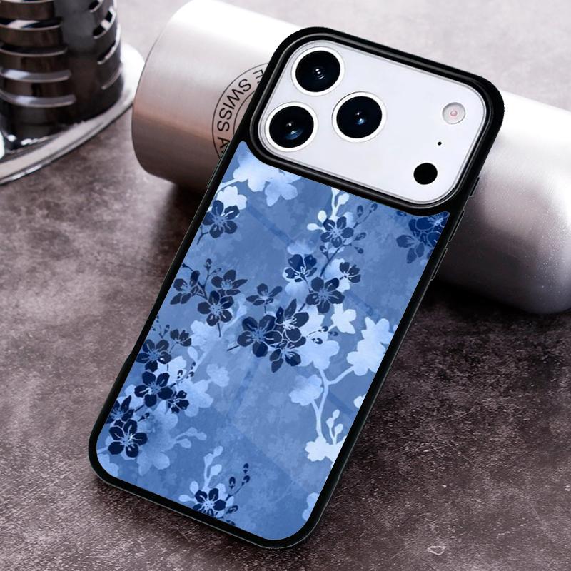 Чехол для телефона с цветочным узором в японском стиле для iPhone 17 16 15 Pro Max Air 14 13 12 11 Plus Ударопрочный чехол