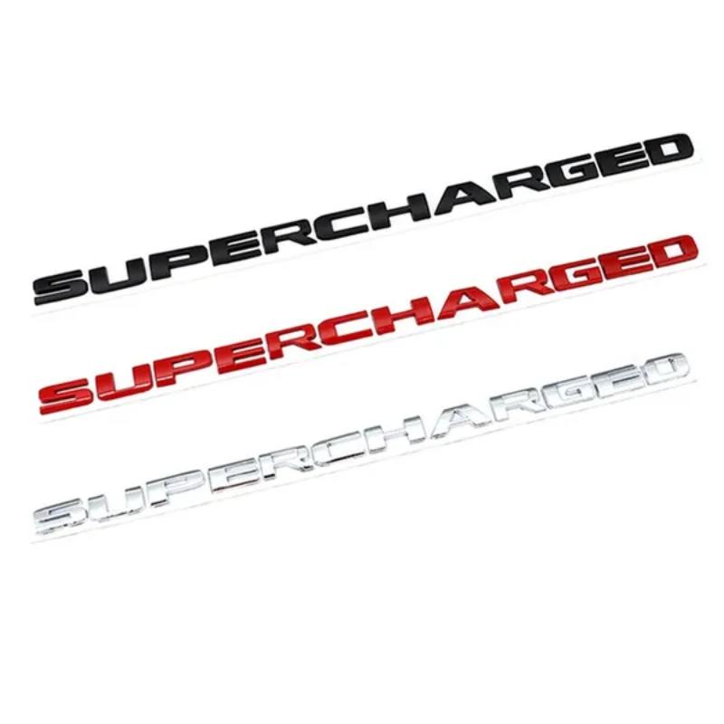 3D Metal Supercharged Logo Car Sticker Emblem Auto Badge Decal