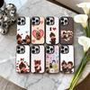 C-Милый M-Мончичи-S Чехол для телефона для iPhone17,16,15,14,13,12,11 Plus,Pro Max Черный Конфетный серебристый чехол для телефона