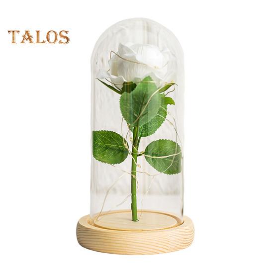 Искусственные цветы розы Вечная роза со светодиодной подсветкой Реалистично выглядящая имитация цветка розы на батарейках Подарки на праздники