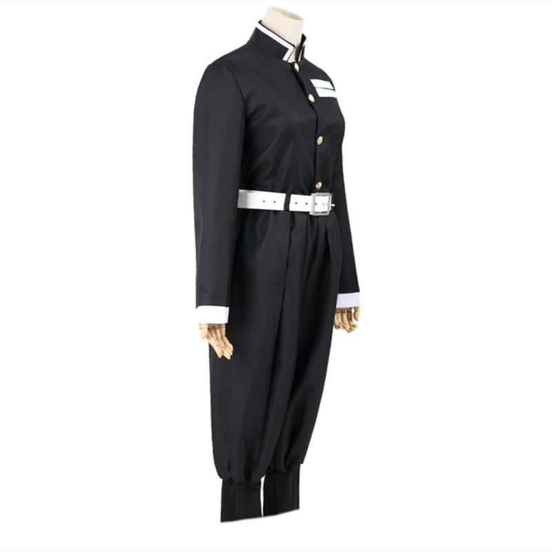 Аниме Demon Slayers Kimetsu no Yaiba Косплей Костюм Топ Куртка Брюки Черная команда Унисекс Униформа Комплект Хэллоуин Рождественская одежда