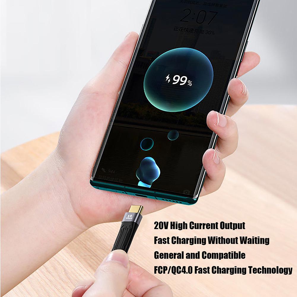 Flexible Data Charging Cable Type-c Male-to-male / Usb Male To Type-c Male / Usb Female To Type-c Male Short-line High-speed 10g Fast Charging