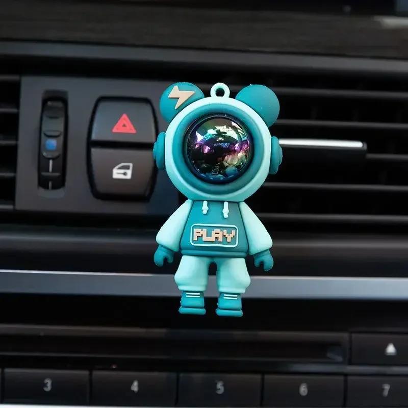 Car Air Conditioning Air Outlet  Perfume Clip Cartoon Astronaut Air Outlet Car Aromatherapy Clip Car Interior Accessories Gadget