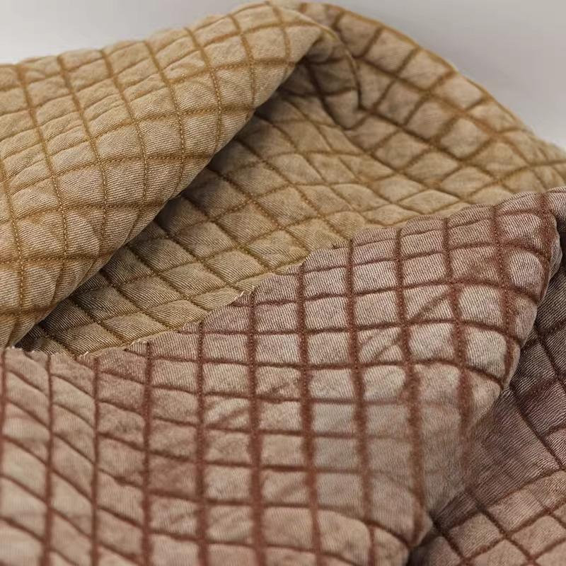 Стеганая Хлопковая Стирка Деним Ткань Осень Зима Ретро Утолщенная для Одежды Сумки Дизайнерская Ручная Работа Diy Швейный Материал Ткань