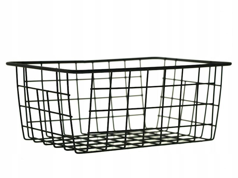 DECORATIVE BLACK WIRE METAL FRUIT BASKET