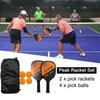 Non-slip Pickle Paddles Rackets Set 4 Pickleballs Pickleball Paddles  Men Women