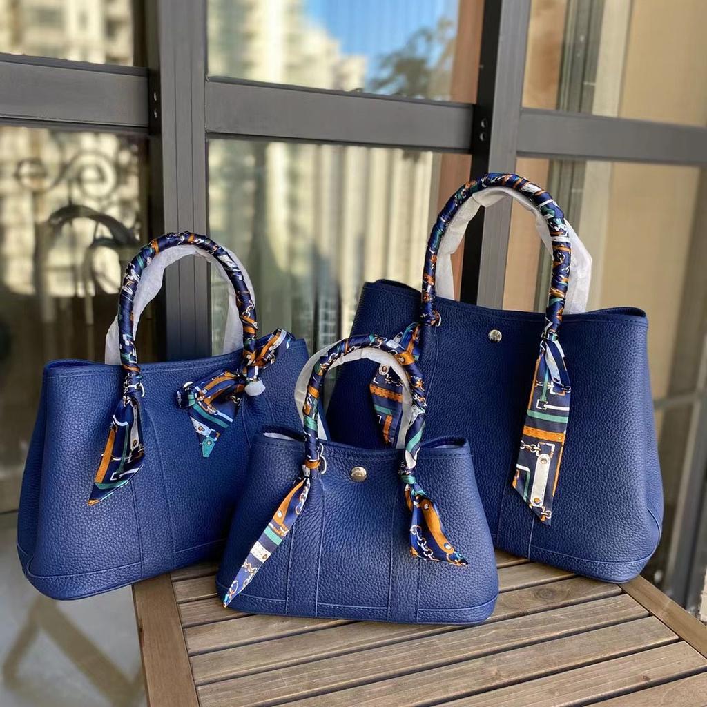 Женская сумка 2025 новая из натуральной коровьей кожи садовая сумка фабрика-источник наплечная сумка-мессенджер большая вместительная портативная сумка-тоут